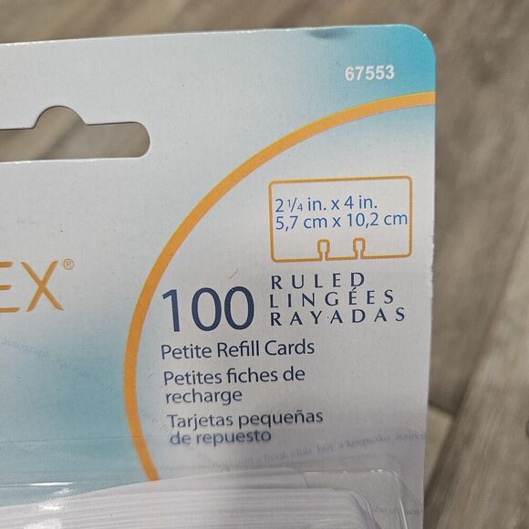 Rolodex 2 Pack Bundle Petite Refill Cards Ruled 2 1/4 x 4 100 Cards Pack New - Picture 4 of 4